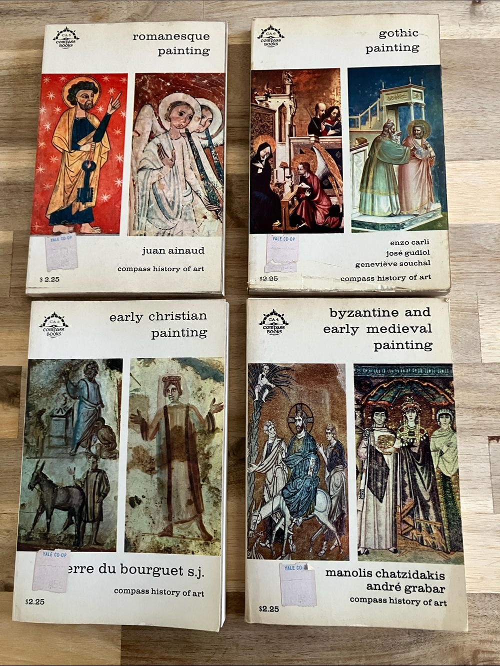 Bundle of 4 Compass History of Art Books - Early Christian, Byzantine, Gothic